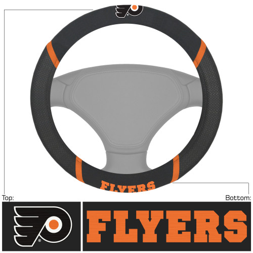 NHL Philadelphia Flyers Steering Wheel Cover Automotive Accessory - IMAGE 1