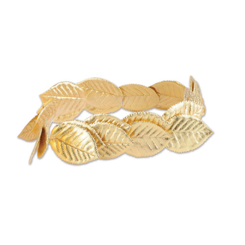 Club Pack of 12 Fabric Roman Laurel Wreath Head Band Costume Accessories - One Size - IMAGE 1