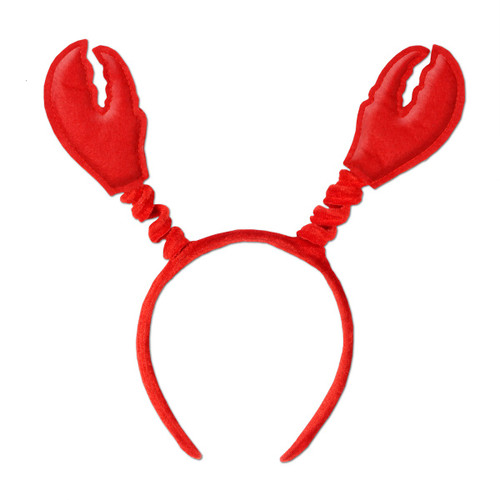 Club Pack of 12 Lobster Claw Unisex Adult Boppers Headband Costume Accessories - One Size - IMAGE 1