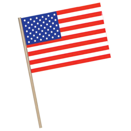 American Themed Patriotic Flag Decorations - 7.5" - Pack of 144 - IMAGE 1