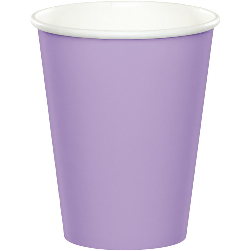 Club Pack of 240 Luscious Lavender Disposable Paper Drinking Party Tumbler Cups 9 oz. - IMAGE 1