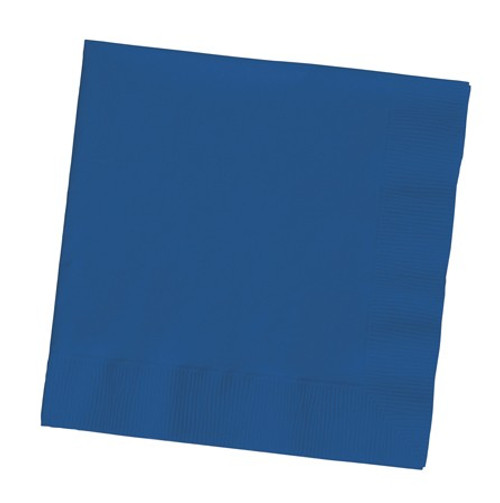 Club Pack of 500 Navy Blue Premium 3-Ply Disposable Beverage Napkins 5" - IMAGE 1