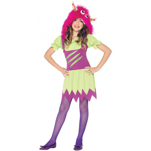 Girl's Fuzzy Wuzzy Wanda Halloween Costume - Size Medium - IMAGE 1