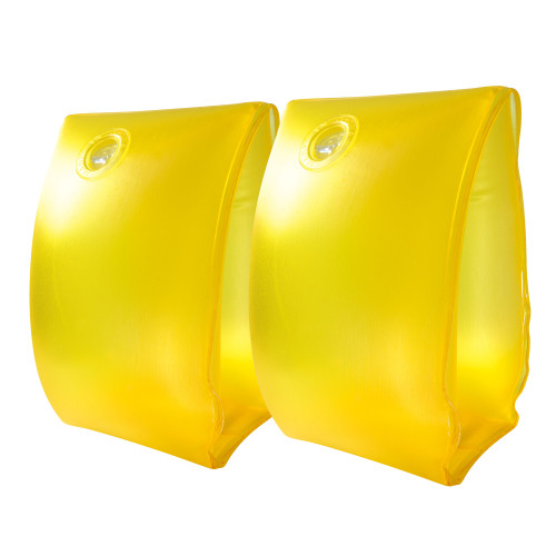 Set of 2 Inflatable Yellow Children's Arm Floats - 3 Years and Up - IMAGE 1