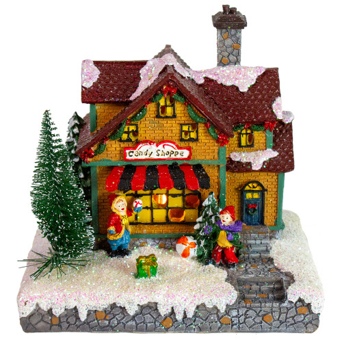 6.75" LED Lighted Christmas Candy Shoppe Village Building - IMAGE 1