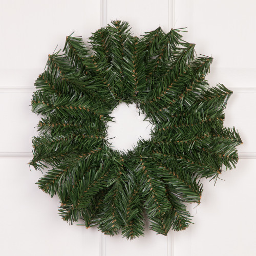 Deluxe Dorchester Pine Artificial Christmas Wreath - 12" - Unlit - IMAGE 1