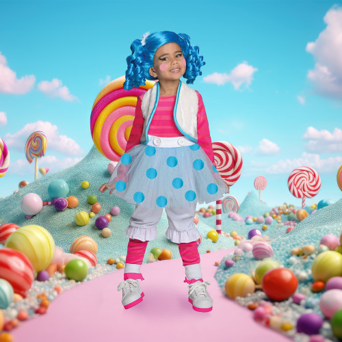 Girl's Lalaloopsy Mittens Fluff 'n' Stuff Child Halloween Costume - XS 2T-3T - IMAGE 1