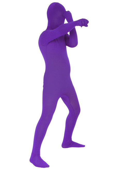 Morphsuits Original Solid Purple Kids Halloween Costume - Large - IMAGE 1