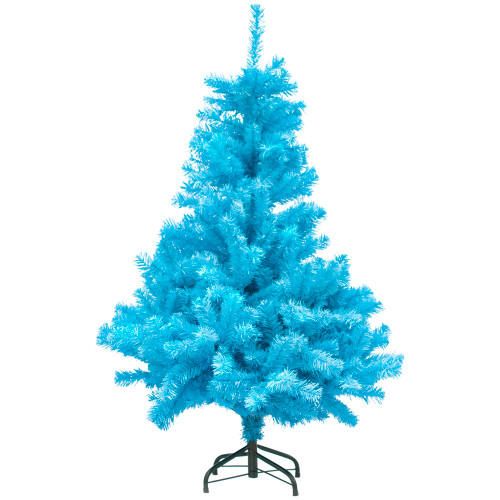6' Cerulean Blue Pine Artificial Christmas Tree, Unlit - IMAGE 1
