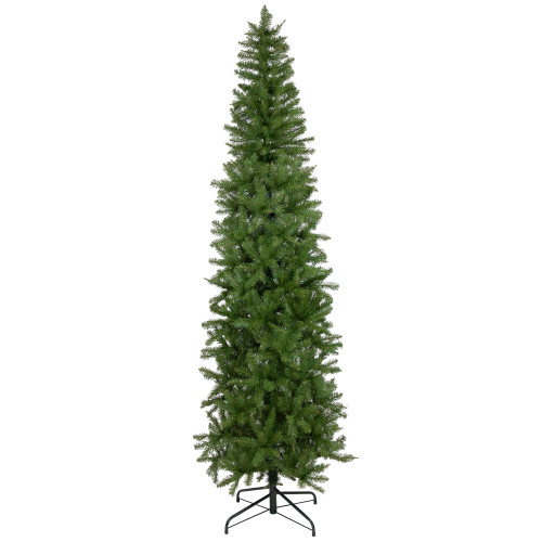 7.5' Silver Lake Fir Pencil Artificial Christmas Tree, Unlit - IMAGE 1