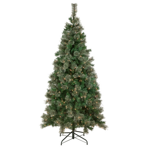 Pre-Lit Oregon Cashmere Pine Artificial Christmas Tree - 6.5' - Clear Lights - IMAGE 1