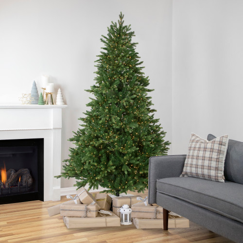 Real Touch™️ Pre-Lit Full Riverton Fir Artificial Christmas Tree - 7.5' - Candlelight Clear LED Lights - IMAGE 1