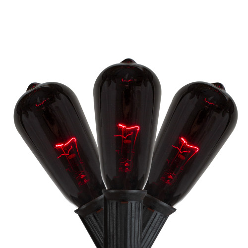 Edison E17 Halloween Light Set - 9' Black Wire - Purple Lights - 10ct - IMAGE 1