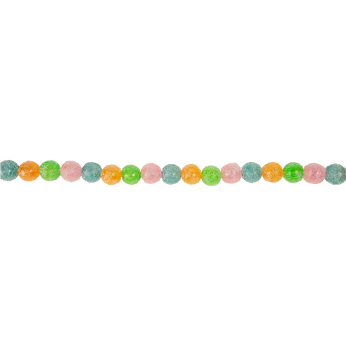 6ft Pastel Faux Candy Frosted Christmas Garland - Unlit - IMAGE 1
