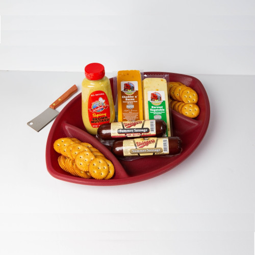 7pc Gourmet Sausage and Cheese Football Platter - IMAGE 1