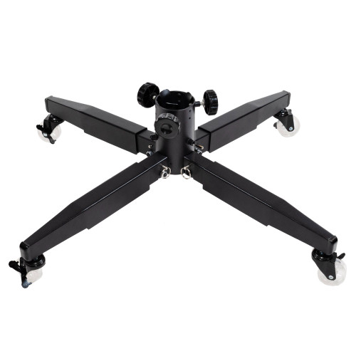 Rolling Artificial Christmas Tree Stand - Black - for 7'-12' Trees - IMAGE 1