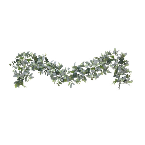 6'" Vibrant Puleo International Artificial Lambs Ear Garland - IMAGE 1