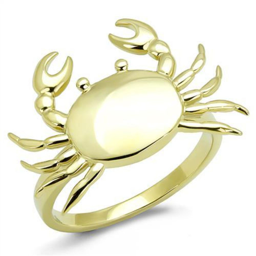 Women's Ion Plated Gold Stainless Steel Crab Shaped Ring - Size 7 (Pack of 2) - IMAGE 1
