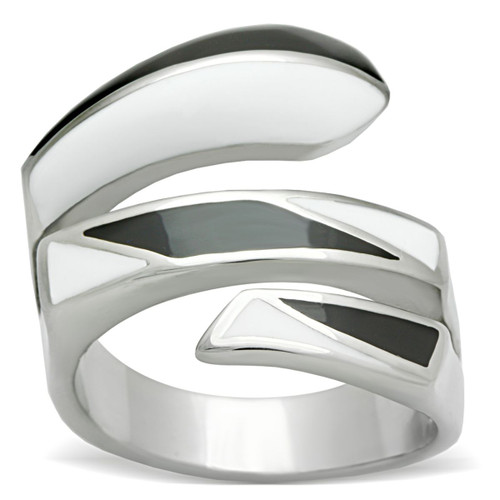 Women's Stainless Steel Ring - Size 9 (Pack of 2) - IMAGE 1