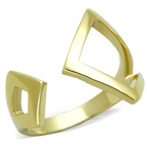 Gold Ion Plated Women's Stainless Steel Cuff Ring - Size 6 (Pack of 3) - IMAGE 1