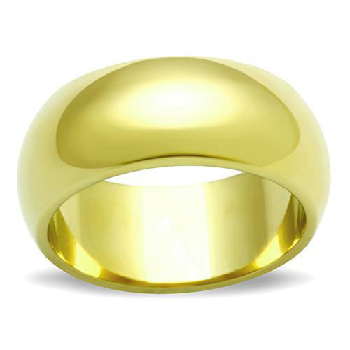Women's Gold Stainless Steel No Stone Engagement Ring - Size 8 (Pack of 2) - IMAGE 1