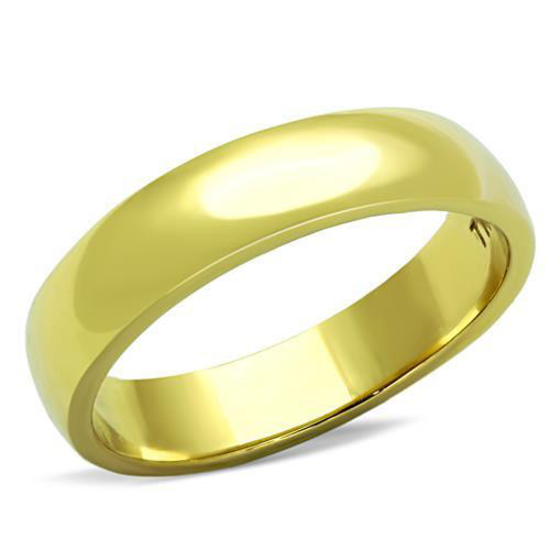 Unisex Gold Stainless Steel No Stone Engagement Ring - Size 10 (Pack of 2) - IMAGE 1