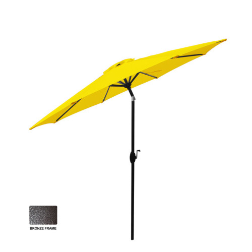 106.25" Yellow Aluminum Market Patio Umbrella - IMAGE 1
