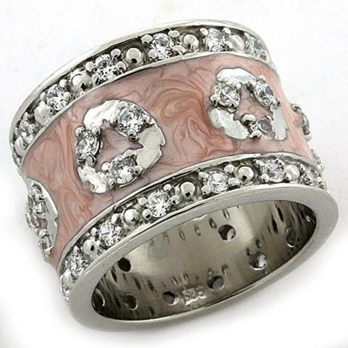 Sterling Silver Women's Western Ring with CZ - Size 6 - IMAGE 1