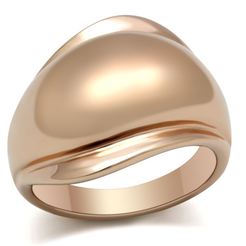 Women's Rose Gold Ion Plated Freeform Ring - Size 5 (Pack of 3) - IMAGE 1