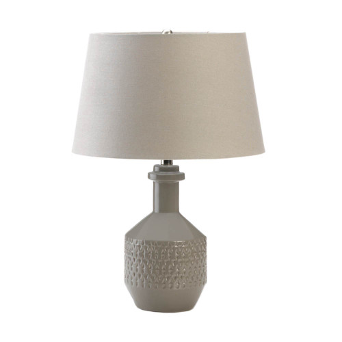 Margate Table Lamp with Shade - 10.25" - Gray - IMAGE 1