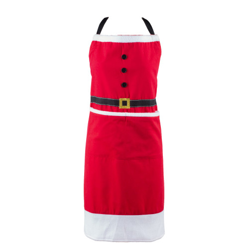 Mrs. Claus Christmas Chef Apron - IMAGE 1