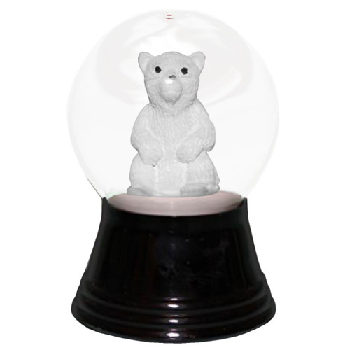 2.5" Perzy Small Polar Bear Christmas Snow Globe - IMAGE 1