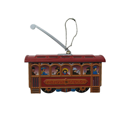 3.5" Cable Car Collectible Christmas Ornament - IMAGE 1