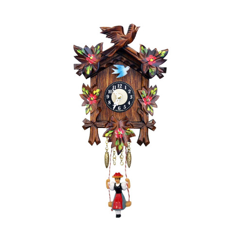 6.75" Engstler Battery-Operated Cuckoo Wall Clock with Music and Chimes - IMAGE 1