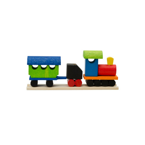 2.5" Graupner Wooden Train Christmas Ornament - IMAGE 1
