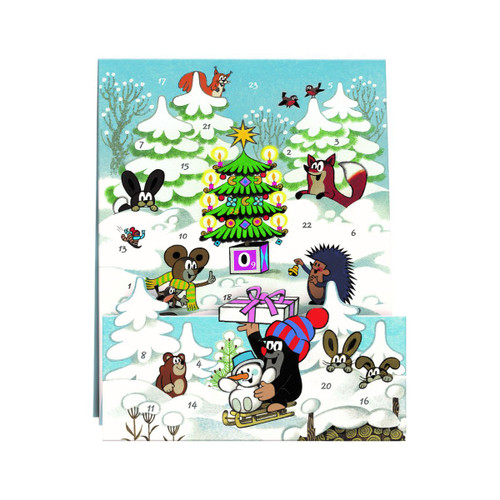 11.5" Korsch Advent Cartoon Forest Animals Christmas Wall Decoration - IMAGE 1