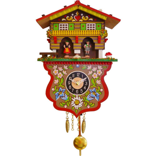 7.5" Engstler Mini Battery-Operated Cuckoo Clock with Music and Chimes - IMAGE 1