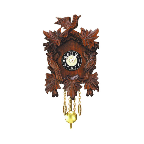 7" Engstler Battery-Operated Mini Cuckoo Wall Clock with Music and Chimes - IMAGE 1