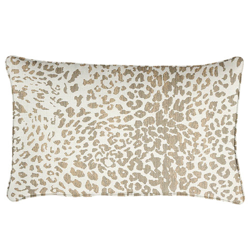 Set of 2 White and Gray Animal Print Sunbrella Outdoor Pillow 20" - IMAGE 1