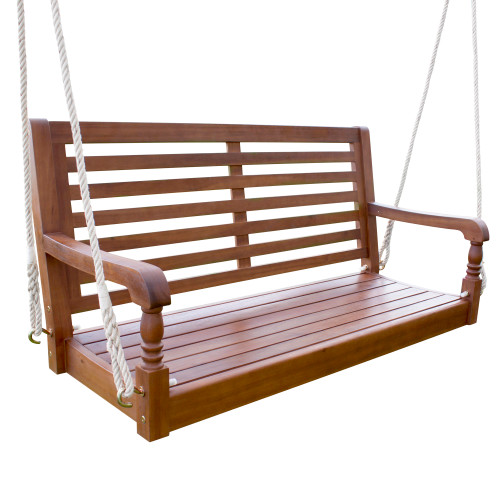 3.75' Natural Brown Contemporary Nantucket Porch Swing - IMAGE 1
