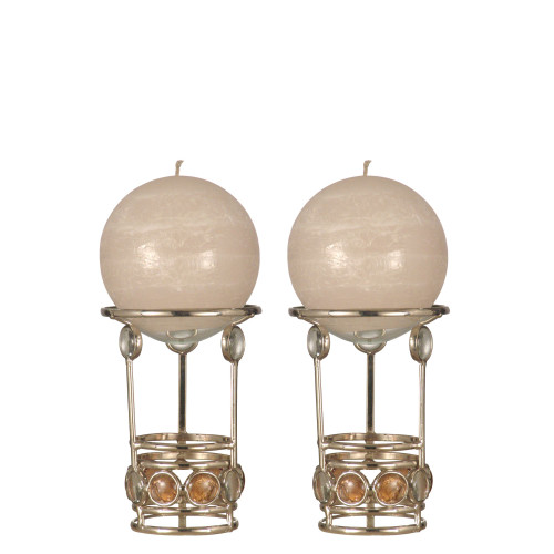 Set of 2 Fosca Warmer Candle Holders 5.5" - IMAGE 1