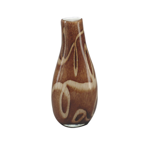 15.75" Palette and Organic Gourd Shape Glass Vase - IMAGE 1