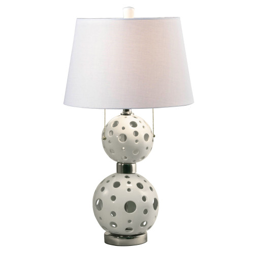 27.5" Encore Ceramic Table Lamp with Drum Shade - IMAGE 1