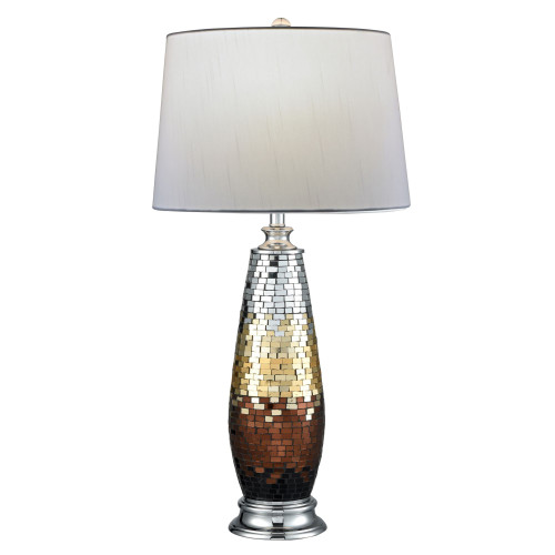 30.5" Coppula Mosaic Table Lamp with Drum Shade - IMAGE 1