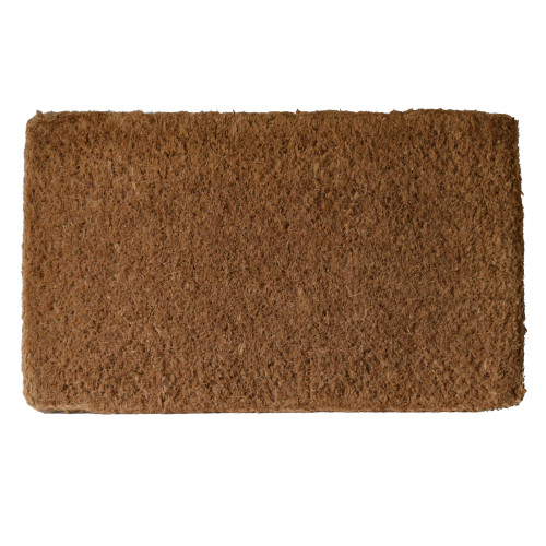 3' Brown Rectangular Handwoven and Braided Mat - IMAGE 1