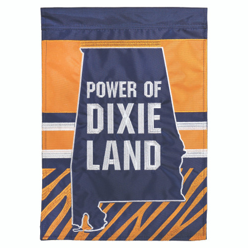 Embroidered Power of Dixieland Alabama Outdoor Garden Flag - 18" x 13" - IMAGE 1