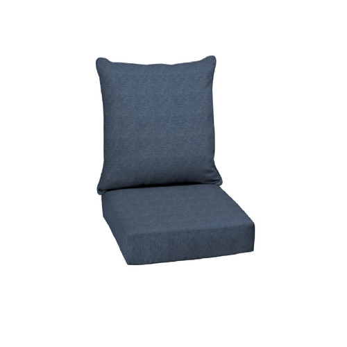 23.5" Denim Blue Sunbrella Deep Seating Pillow and Chair Cushion - IMAGE 1