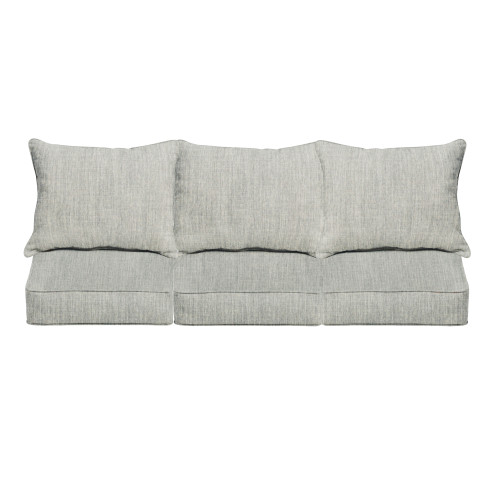 25" Granite Gray Sunbrella Deep Seating Pillow and Sofa Chair Cushion - IMAGE 1