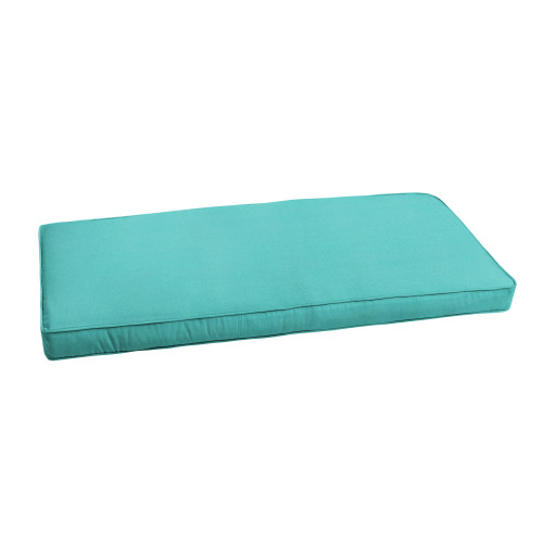 5ft Turquois Sunbrella Indoor and Outdoor Rectangular Bench Cushion - IMAGE 1