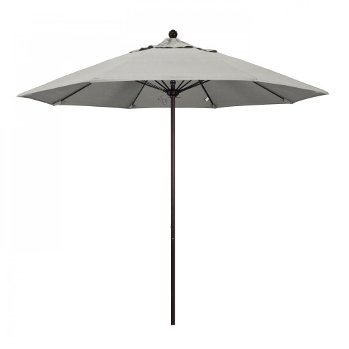 9ft Outdoor Venture Series Patio Umbrella With Push Lift Open System, Gray - IMAGE 1